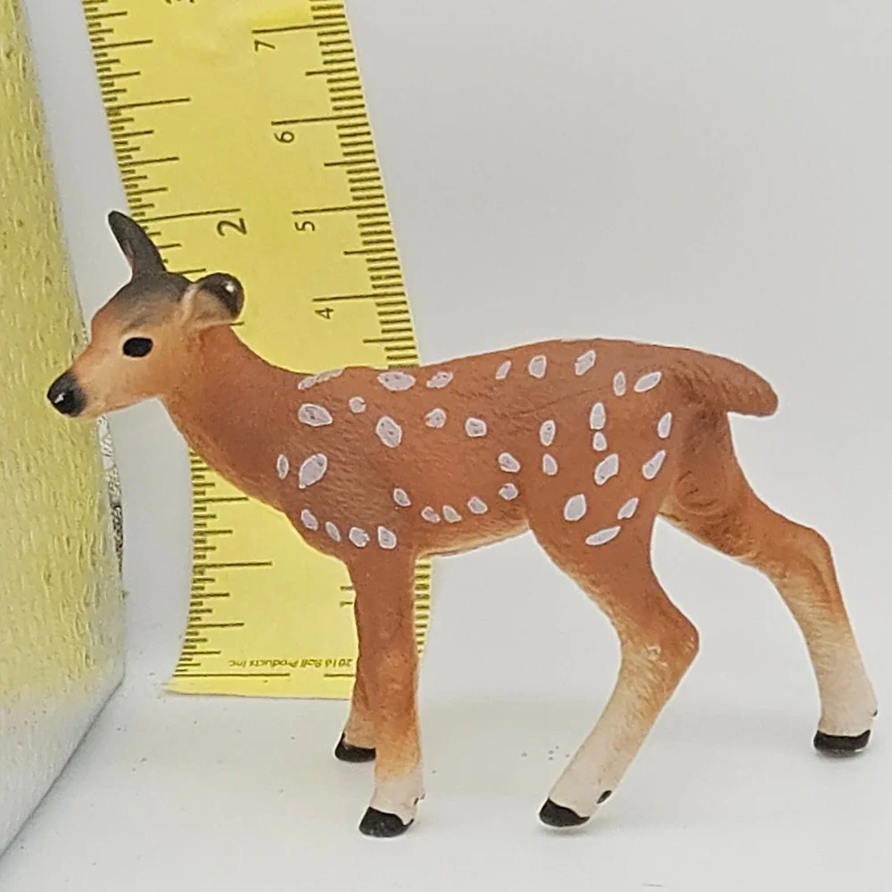 Schleich Fawn Figurine Unisex Small Brown White Spotted Woodland Animal 2023